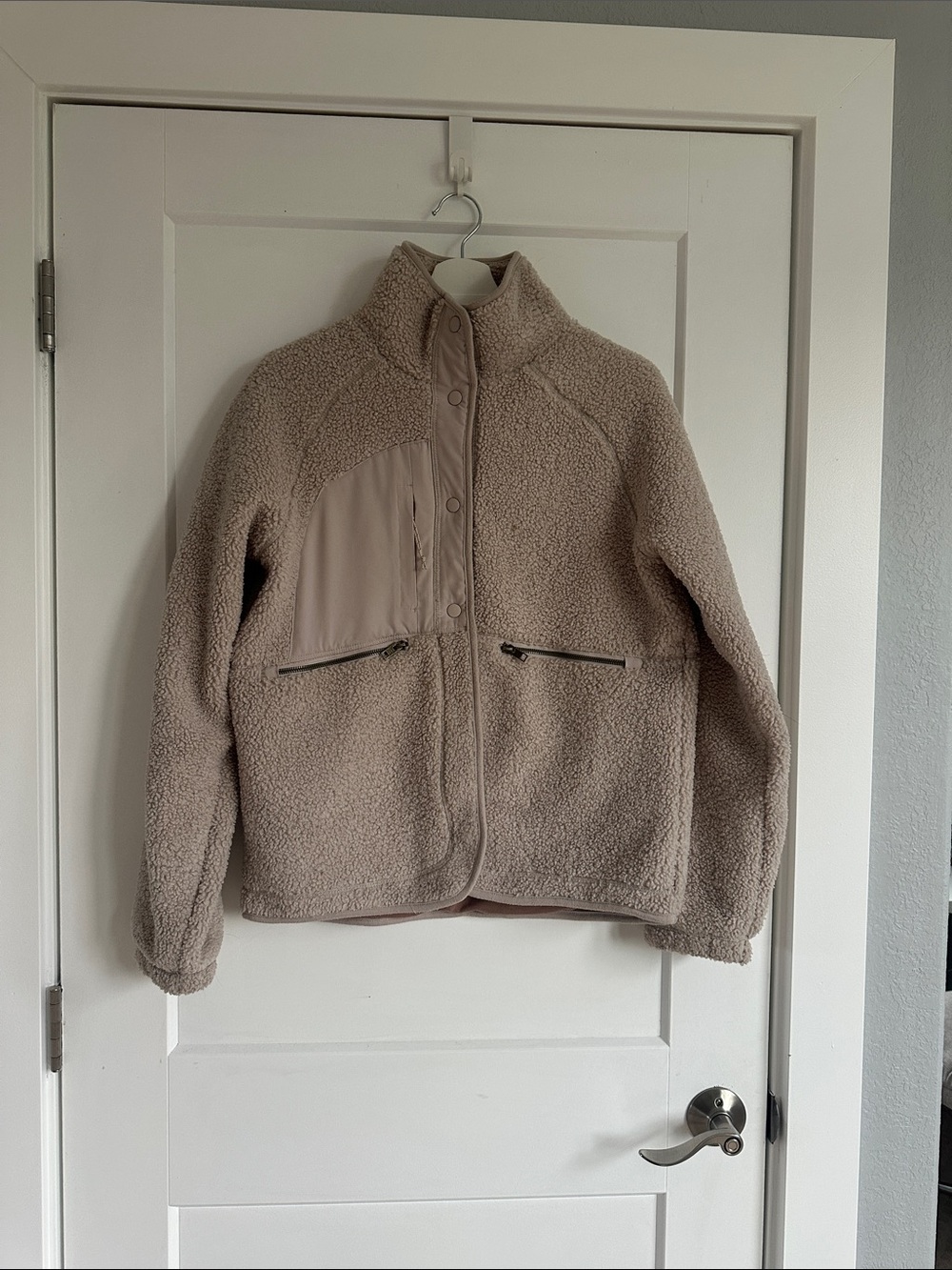 Avalanche Beige Teddy Sherpa Jacket